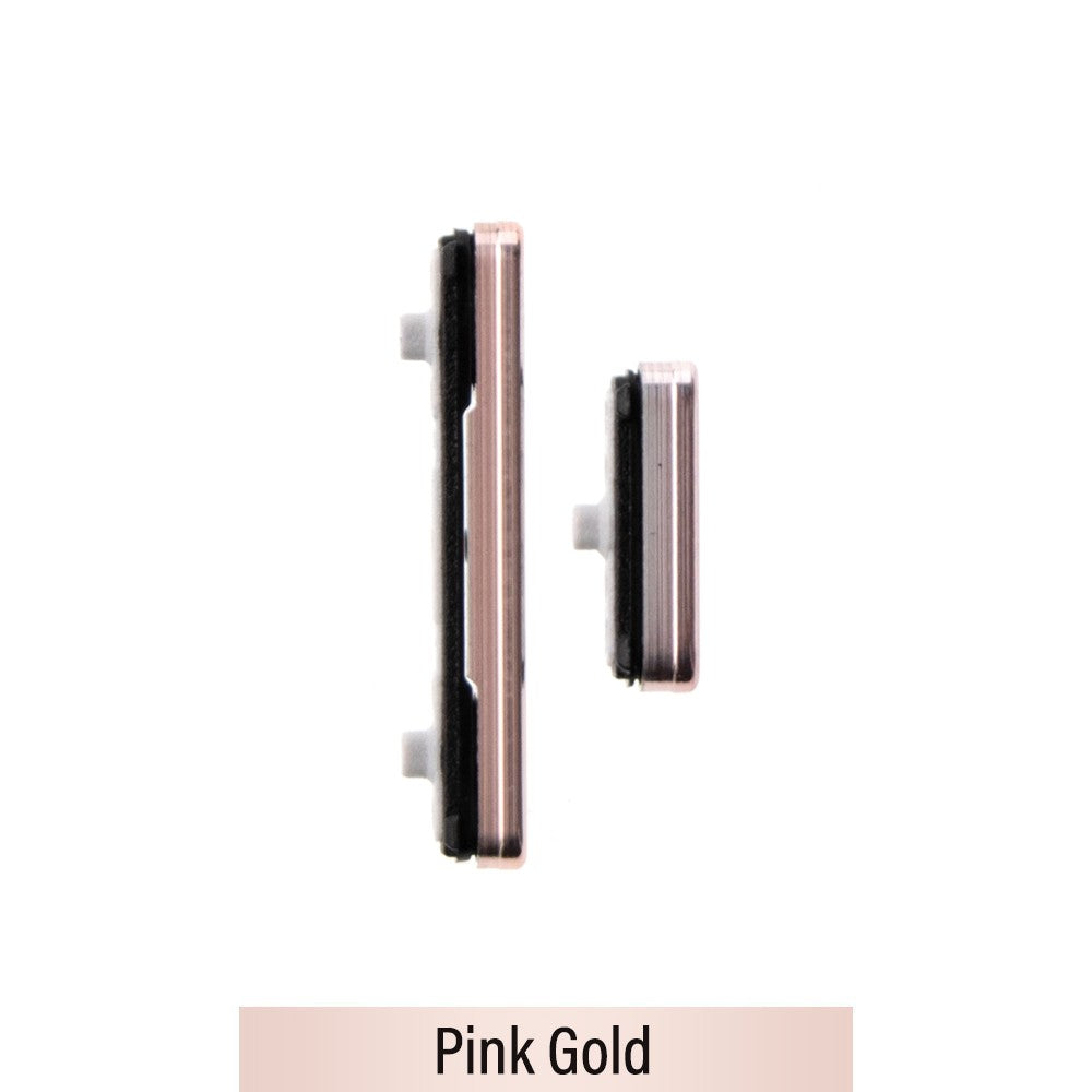 Power & Volume Button Set for Samsung Galaxy S22 5G S901B / S22 Plus 5G S906B-Pink Gold Power & Volume Button Set for Samsung Galaxy S22 5G S901B / S22 Plus 5G S906B-Pink Gold
